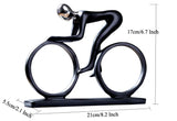 Modern Abstract Resin Bicycler Cyclist Statue